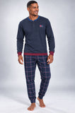 PIGIAMA UOMO NAVIGARE SERAFINO POLSINI PANTALONE SCOZZESE ART. 142020