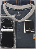 PIGIAMA UOMO NAVIGARE SERAFINO POLSINI PANTALONE SCOZZESE ART. 142020