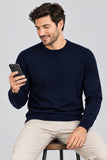 MAGLIONE UOMO NAVIGARE GIROCOLLO LANA MERINO EXTRAFINE ART. NJ1311