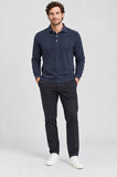 POLO UOMO NAVIGARE MANICHE LUNGHE POLSINI LOGO COTONE ART. NJ5120