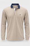 POLO UOMO NAVIGARE MANICA LUNGA LOGO CALDO JERSEY COTONE ART. NJ5111