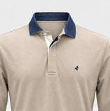 POLO UOMO NAVIGARE MANICA LUNGA LOGO CALDO JERSEY COTONE ART. NJ5111