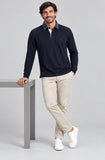POLO UOMO NAVIGARE MANICA LUNGA LOGO CALDO JERSEY COTONE ART. NJ5111