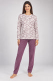 PIGIAMA DONNA ZERO PIGIAMORE MAGLIA FANTASIA JACQUARD ART. Z5109