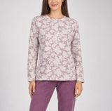 PIGIAMA DONNA ZERO PIGIAMORE MAGLIA FANTASIA JACQUARD ART. Z5109