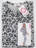 PIGIAMA DONNA ZERO PIGIAMORE TERMO COTONE SERAFINO ANIMALIER ART.Z5101