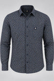 CAMICIA UOMO IL GRANCHIO TAGLIE OVER MICROFANTASIA TASCHNO MANICA LUNGA COTONE ART. KAL-DIPLO-ML-50