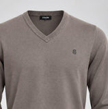 MAGLIONE UOMO COVERI SCOLLO V BASICO LOGO VISCOSA ART. TR1721