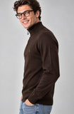 MAGLIONE UOMO COVERI LUPETTO MEZZA ZIP VISCOSA LOGO ART. TR1722