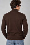 MAGLIONE UOMO COVERI LUPETTO MEZZA ZIP VISCOSA LOGO ART. TR1722