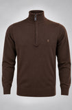 MAGLIONE UOMO COVERI LUPETTO MEZZA ZIP VISCOSA LOGO ART. TR1722