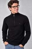 MAGLIONE UOMO COVERI LUPETTO MEZZA ZIP VISCOSA LOGO ART. TR1722
