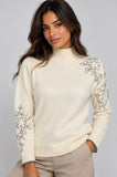 MAGLIINE DONNA GAIA B LUPETTO RICAMO VISCOSA ART. 304