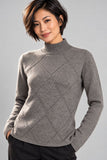 MAGLIONE DONNA GAIA B LUPETTO ROMBI VISCOSA ART. 810