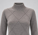 MAGLIONE DONNA GAIA B LUPETTO ROMBI VISCOSA ART. 810