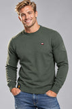 MAGLIONE UOMO SAI AMBROSINI GIROCOLLO LOGO COTONE LANA ART. ARI6ML011596U