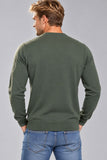 MAGLIONE UOMO SAI AMBROSINI GIROCOLLO LOGO COTONE LANA ART. ARI6ML011596U