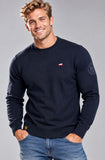 MAGLIONE UOMO SAI AMBROSINI GIROCOLLO LOGO COTONE LANA ART. ARI6ML011596U