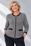 MAGLIONE DONNA ANNALISA BINETTI FULL ZIP FANTASIA ART. 2662