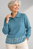 MAGLIONE DONNA ANNALISA BINETTI POLO MISTO LANA ART. 2659