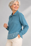 MAGLIONE DONNA ANNALISA BINETTI POLO MISTO LANA ART. 2659