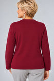 MAGLIONE DONNA ANNALISA BINETTI COREANA BOTTONI ROMBI MISTO LANA ART. 2261