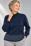 LUPETTO DONNA BIEFFE MISTO LANA  BORDO ART 2294