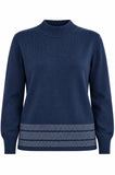 LUPETTO DONNA BIEFFE MISTO LANA  BORDO ART 2294