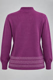 LUPETTO DONNA BIEFFE MISTO LANA  BORDO ART 2294