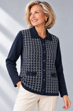MAGLIONE DONNA ANNALISA BINETTI CARDIGAN FANTASIA LANA ART.2651