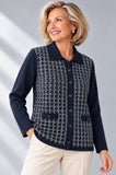 MAGLIONE DONNA ANNALISA BINETTI CARDIGAN FANTASIA LANA ART.2651