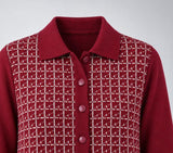 MAGLIONE DONNA ANNALISA BINETTI CARDIGAN FANTASIA LANA ART.2651