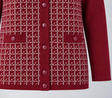 MAGLIONE DONNA ANNALISA BINETTI CARDIGAN FANTASIA LANA ART.2651