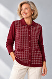 MAGLIONE DONNA ANNALISA BINETTI CARDIGAN FANTASIA LANA ART.2651