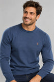 MAGLIONE UOMO BEVERLY HILLS POLO CLUB BASICO GIRO COLLO LOGO ART. M451033