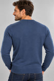 MAGLIONE UOMO BEVERLY HILLS POLO CLUB BASICO GIRO COLLO LOGO ART. M451033