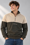 FELPA UOMO COVERI MEZZA ZIP FELPATA LOGO ART. FE5270
