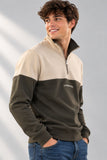 FELPA UOMO COVERI MEZZA ZIP FELPATA LOGO ART. FE5270
