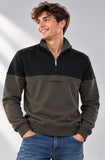 FELPA UOMO COVERI MEZZA ZIP FELPATA LOGO ART. FE5270