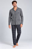 PIGIAMA UOMO RENATO BALESTRA GIACCA APERTA PANTALONE INTERLOK COTONE ART. RI62A
