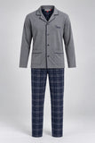 PIGIAMA UOMO RENATO BALESTRA GIACCA APERTA PANTALONE INTERLOK COTONE ART. RI62A