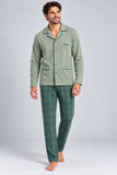 PIGIAMA UOMO RENATO BALESTRA GIACCA APERTA PANTALONE INTERLOK COTONE ART. RI62A