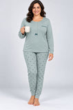 PIGIAMA DONNA RENATO BALESTRA TAGLIE OVER SERAFINO INTERLOK COTONE ART. RI651C