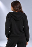 FELPA DONNA BARBARELLA TASCHE FULL ZIP CAPPUCCIO LUREX ART.1271G