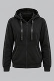 FELPA DONNA BARBARELLA TASCHE FULL ZIP CAPPUCCIO LUREX ART.1271G