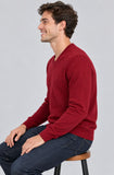 MAGLIONE UOMO BASILE SCOLLO V LOGO LANA ART. BE0069