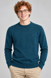 MAGLIONE UOMO BASILE GIROCOLLO BASICO LOGO LANA ART. BE0070