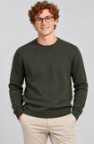 MAGLIONE UOMO BASILE GIROCOLLO BASICO LOGO LANA ART. BE0070