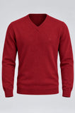 MAGLIONE UOMO BASILE SCOLLO V LOGO LANA ART. BE0069