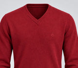 MAGLIONE UOMO BASILE SCOLLO V LOGO LANA ART. BE0069